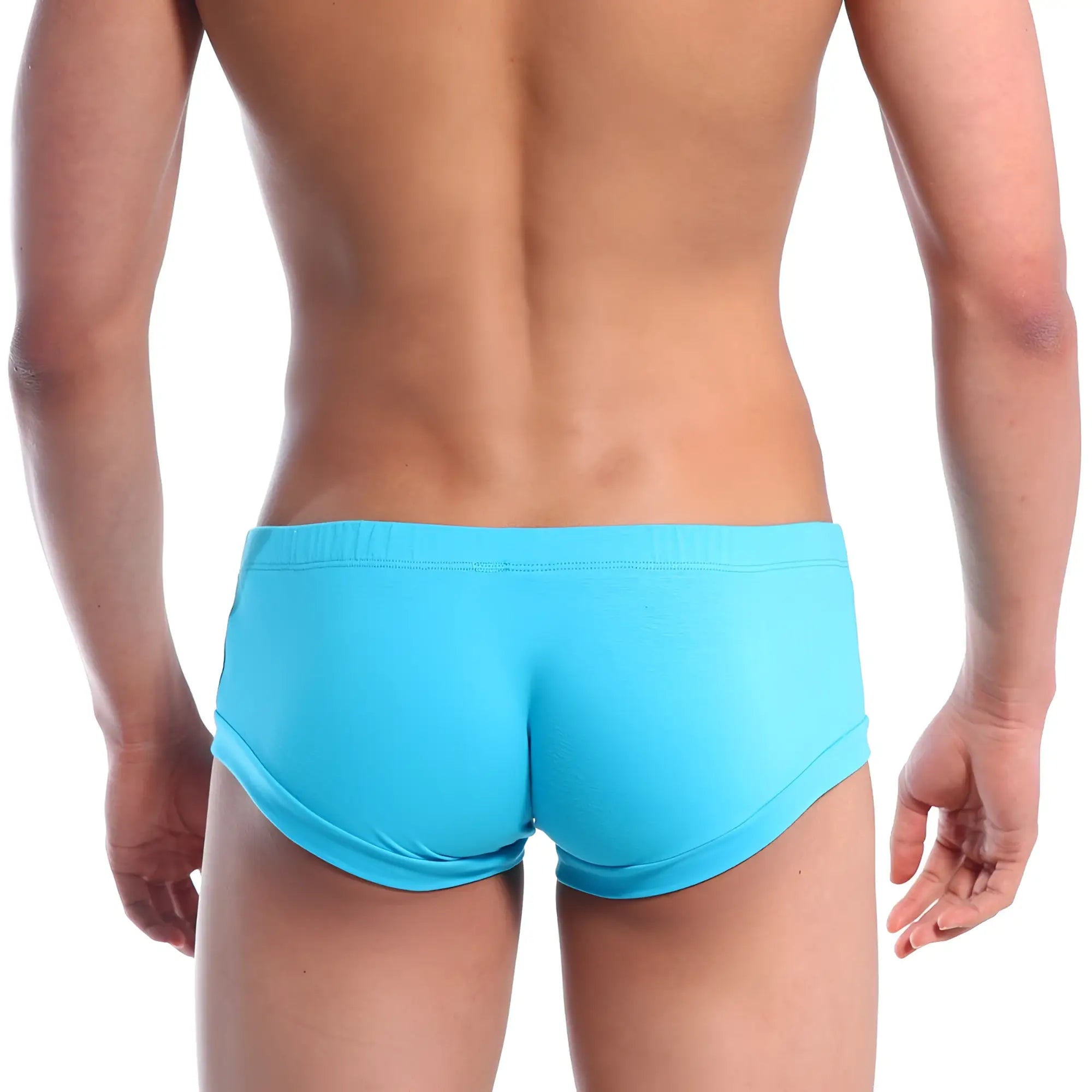 Bright turquoise cotton briefs from MetroMaleWear with smooth form-fitting fabric and clean stitching