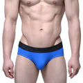 Bright blue cotton metro male wear men’s briefs with black mexx logo waistband cobalt 3006-18