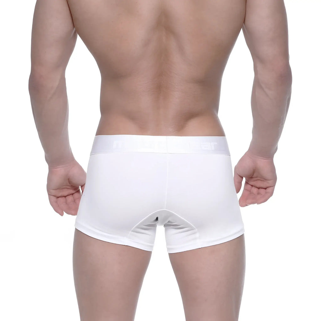 White men’s briefs metro male wear cotton short boxer crystal 7 inch with smooth fit and subtle waistband branding