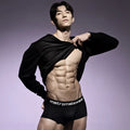 Black briefs with metromalewear branded waistband in metro malewear county trunk black 2026-23 product image
