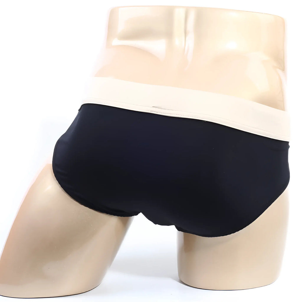 Black briefs with cream waistband metro male wear deportivo brief black 5203-f20 designed for comfort and support