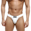 White men’s briefs metro male wear deseo bikini with black logo waistband in soft breathable fabric