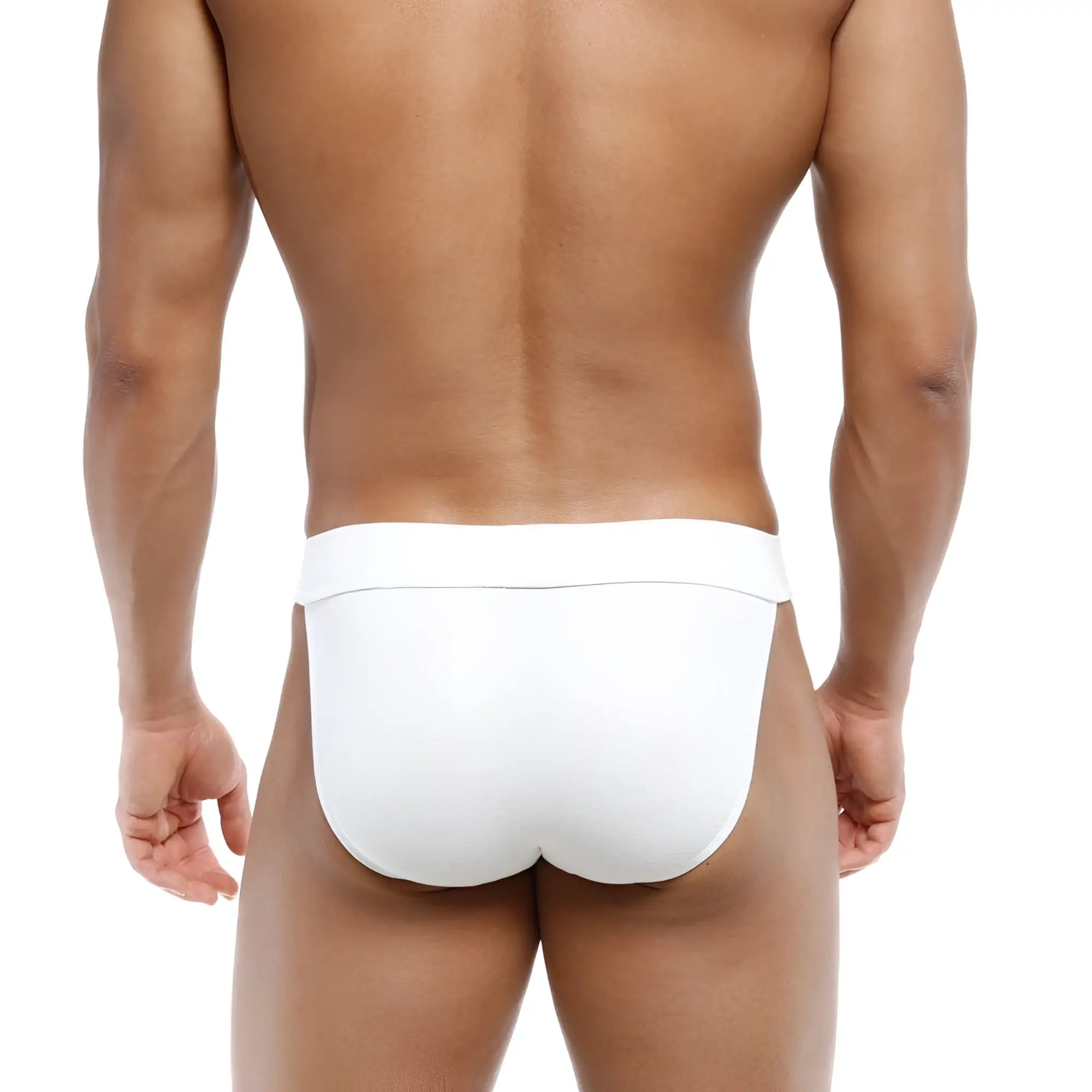 MetroMaleWear deseo bikini white briefs with smooth form-fitting design for comfortable daily wear