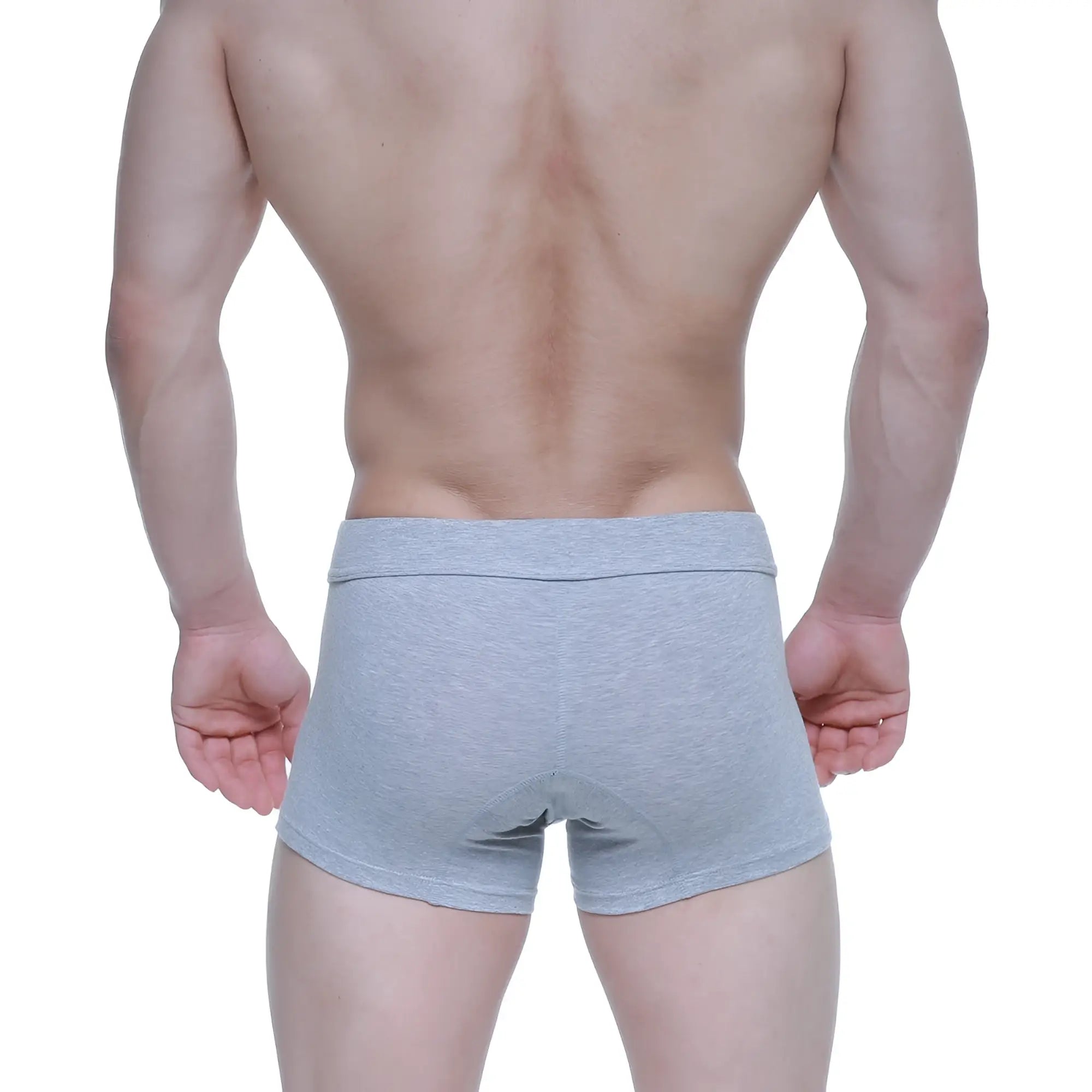Gray heathered metroMalewear deseo boxer jasper gray briefs with soft stretchy fabric and contoured design