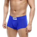Bright blue metro male wear deseo boxer royal 3323-18 briefs with white waistband label and black text