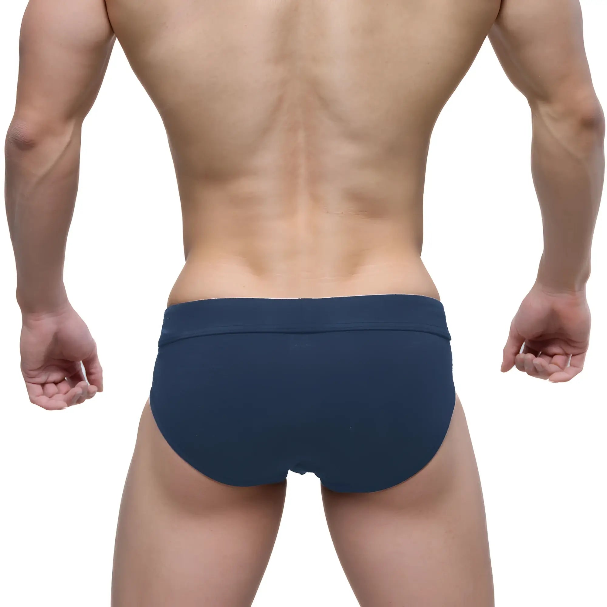 Navy blue metro male wear deseo brief with smooth fitted design for comfortable all-day wear