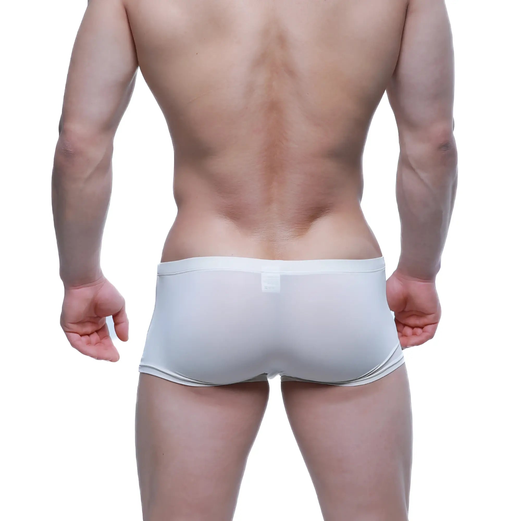 MetroMaleWear enhancement boxer beige 2043-02 white form-fitting briefs with smooth stretchy fabric and elastic waistband