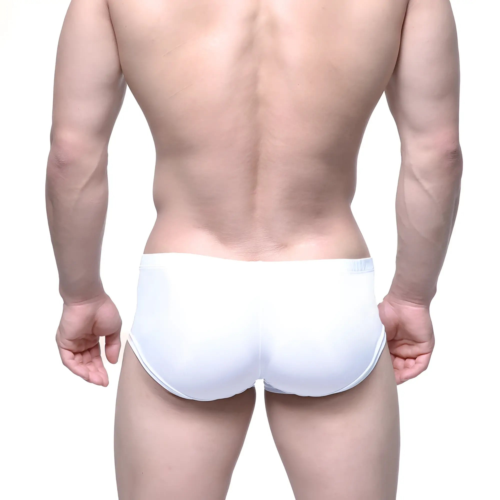 MetroMaleWear Entropy trunk white seamless briefs with a smooth design and subtle elastic waistband for comfort