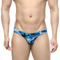 Metro-malewear equipaje bikini 5103-83 snug fit men’s briefs in blue and black camouflage pattern