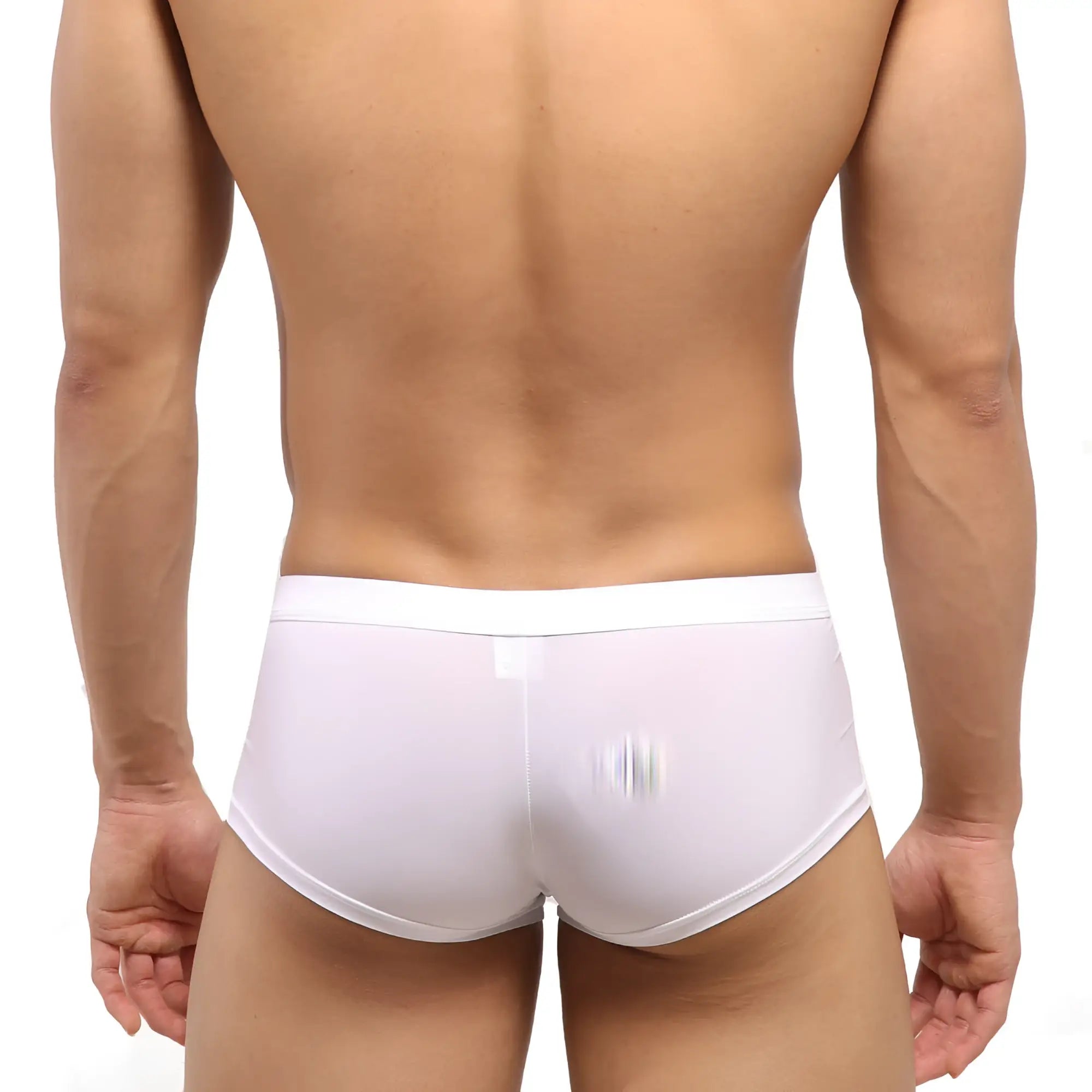 MetroMaleWear Escondido hip trunk white briefs with smooth form-fitting design and clean elastic waistband