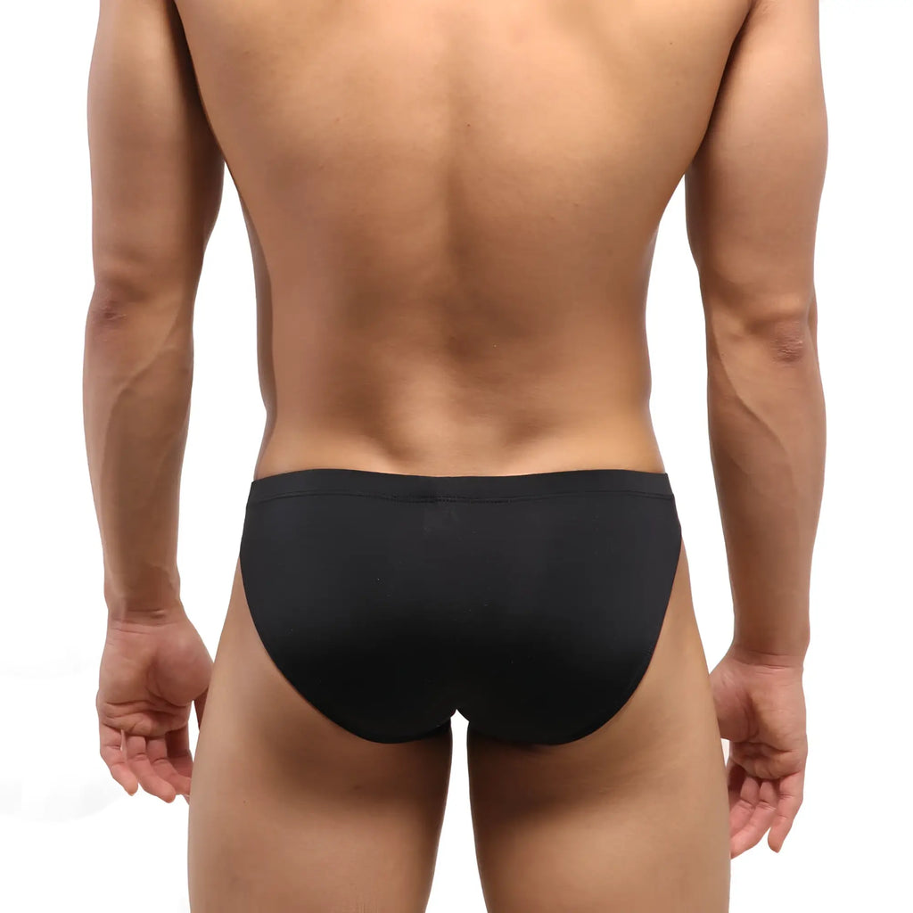 Black MetroMaleWear European hip brief 5007-20 with smooth, form-fitting design for comfortable daily wear