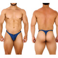 MetroMaleWear fantasy thong navy 6112-28 sleek blue thong with form-fitting design and small black brand tag front