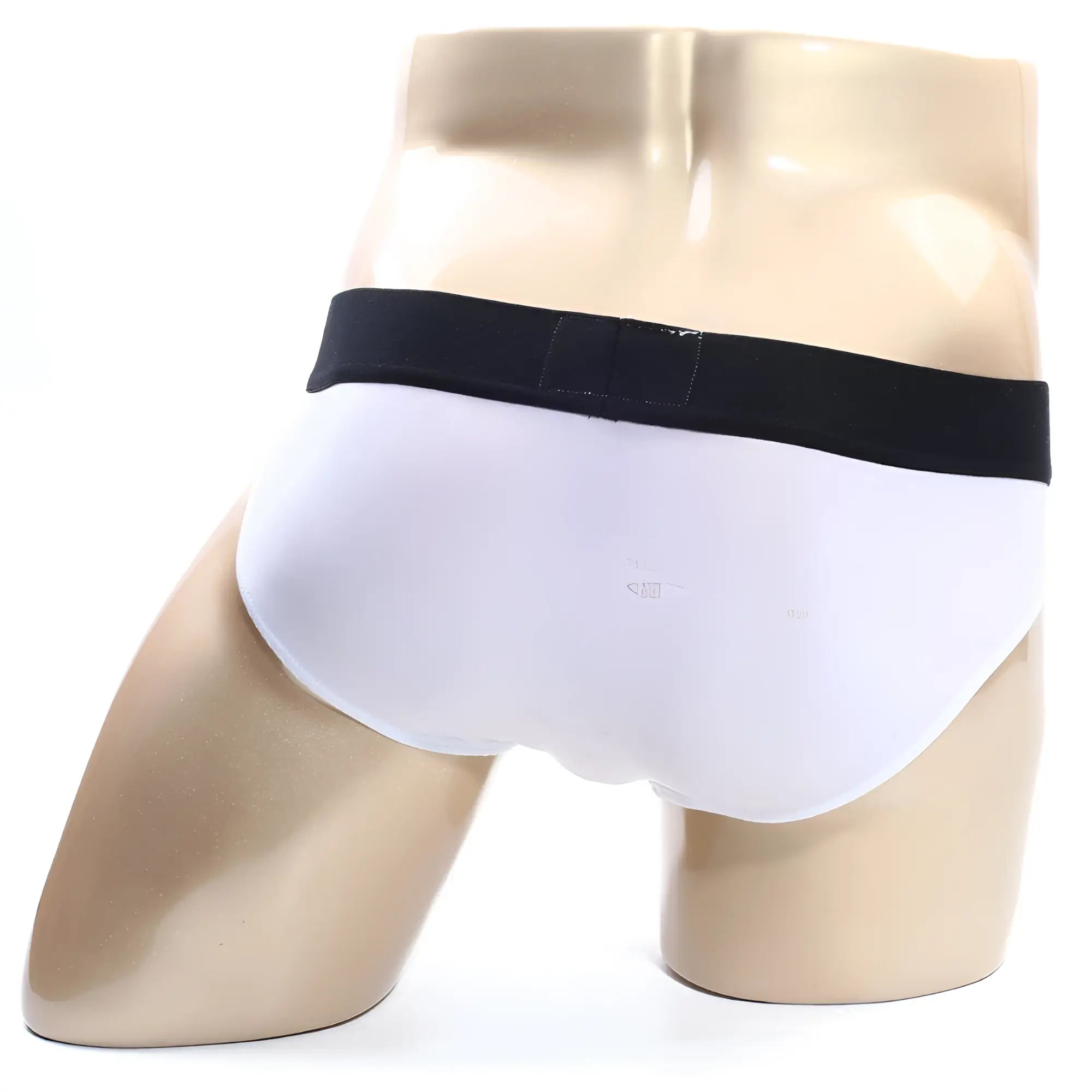 White briefs with black elastic waistband metro malewear flow brief white 6113-00 casual comfort underwear