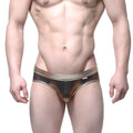 MetroMaleWear gloss brief gold 5003-53 metallic bronze and black patterned sleek modern men’s underwear