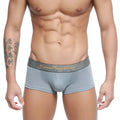 Metro malewear gray mesh trunk 2026-35 with textured waistband and gold lettering for breathable comfort