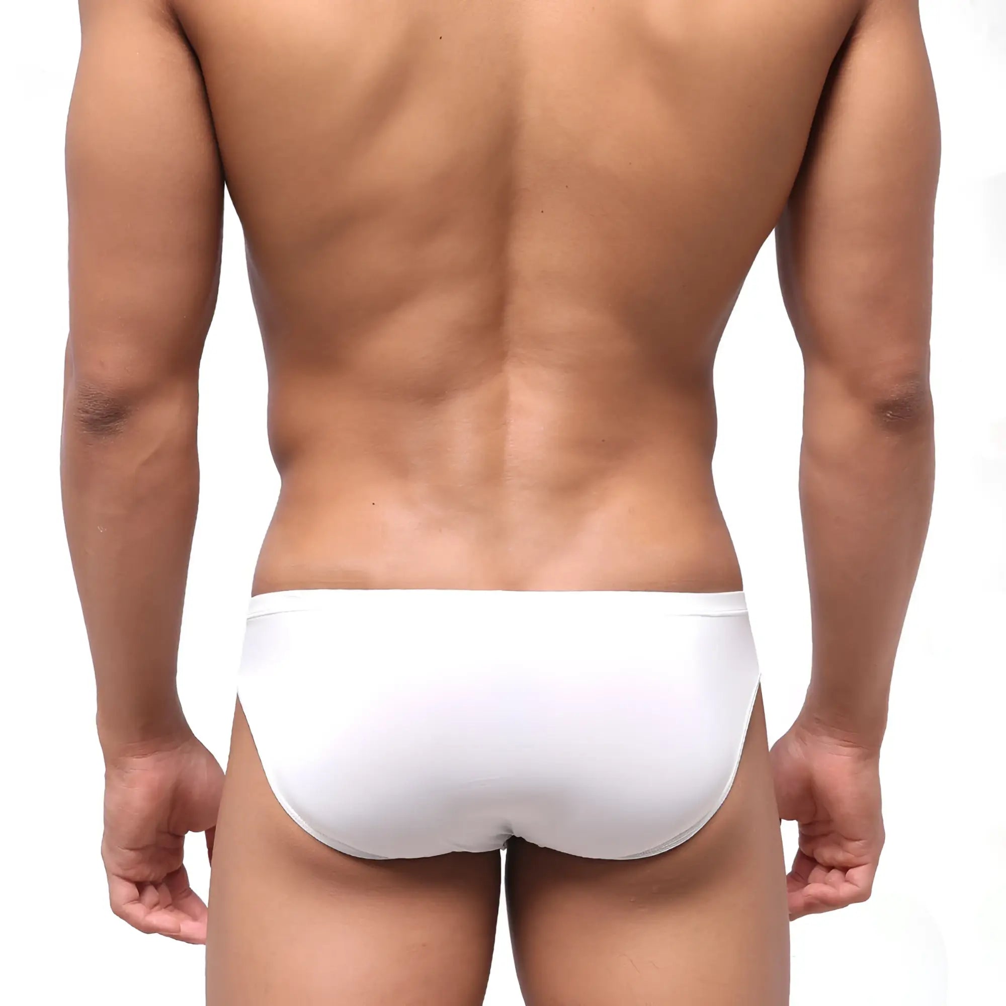 MetroMaleWear highcut hip brief white 5103-00 with a smooth form-fitting design in white cotton blend fabric