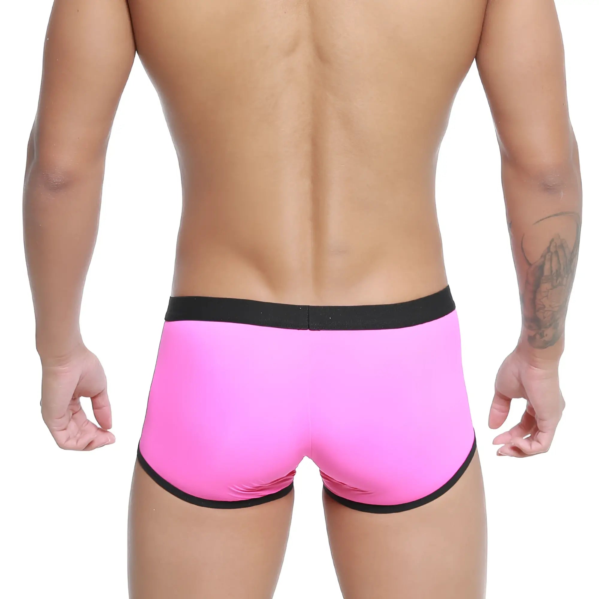 MetroMaleWear Iberico trunk magenta 2127-02 bright pink briefs with black elastic waistband and leg trim