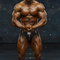 Black competitive bodybuilding briefs with silver ornate belt buckle from metromalewear icon swim brief gold 4946-30