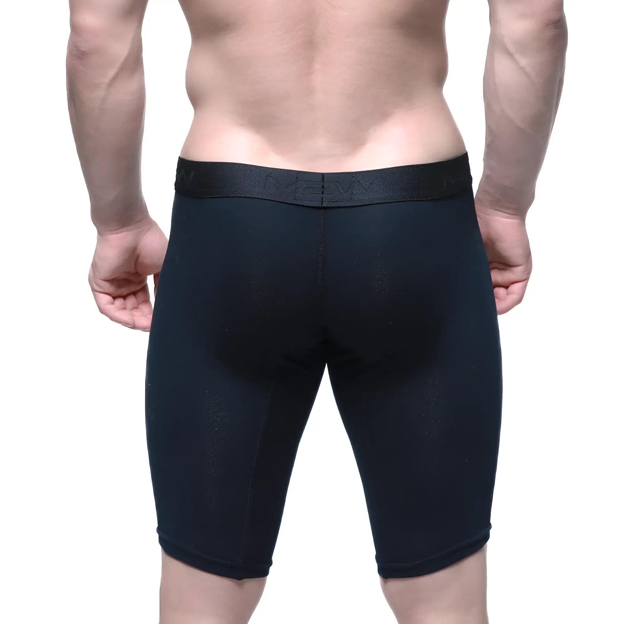 Black athletic briefs metro male wear intenso cycle short 15 inch with textured waistband and subtle branding