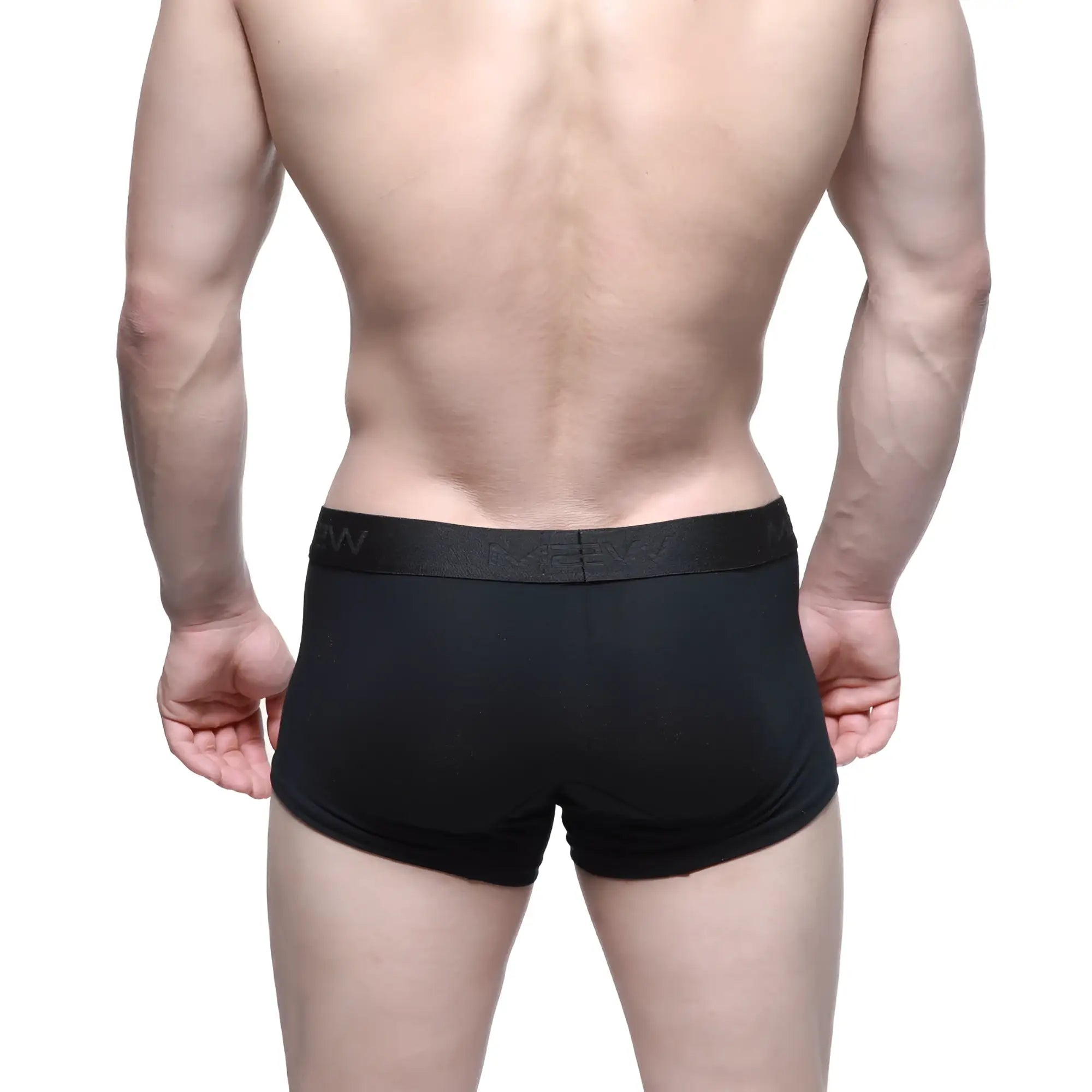 Black mens briefs metro male wear intenso short boxer black 7 inch with subtle textured waistband and brand name
