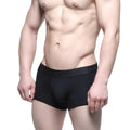 MetroMaleWear Intenso short boxer black 7 inch men’s briefs with textured waistband and subtle branding