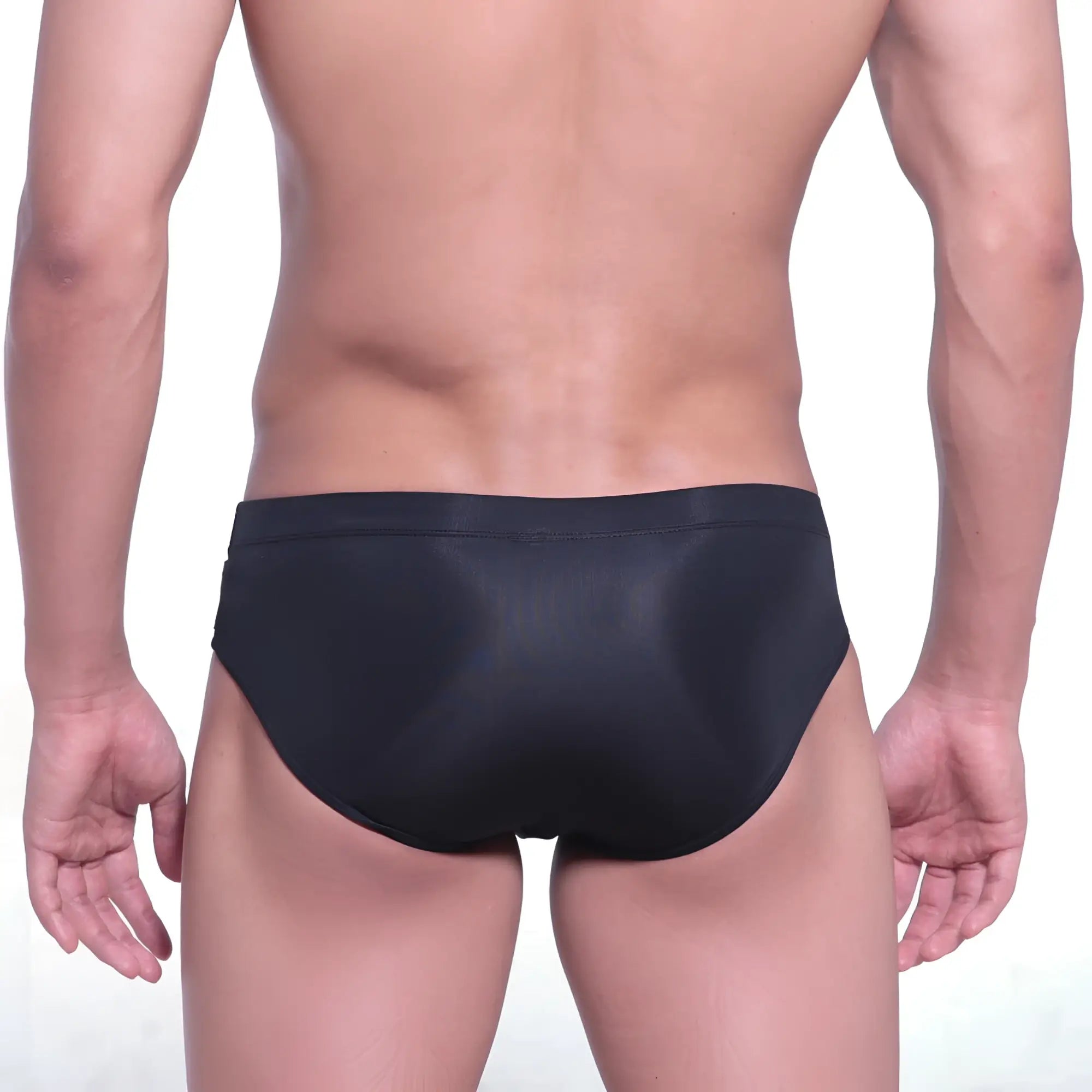 MetroMaleWear intenso swim brief black gold with sleek smooth form-fitting design ideal for swimming and beachwear