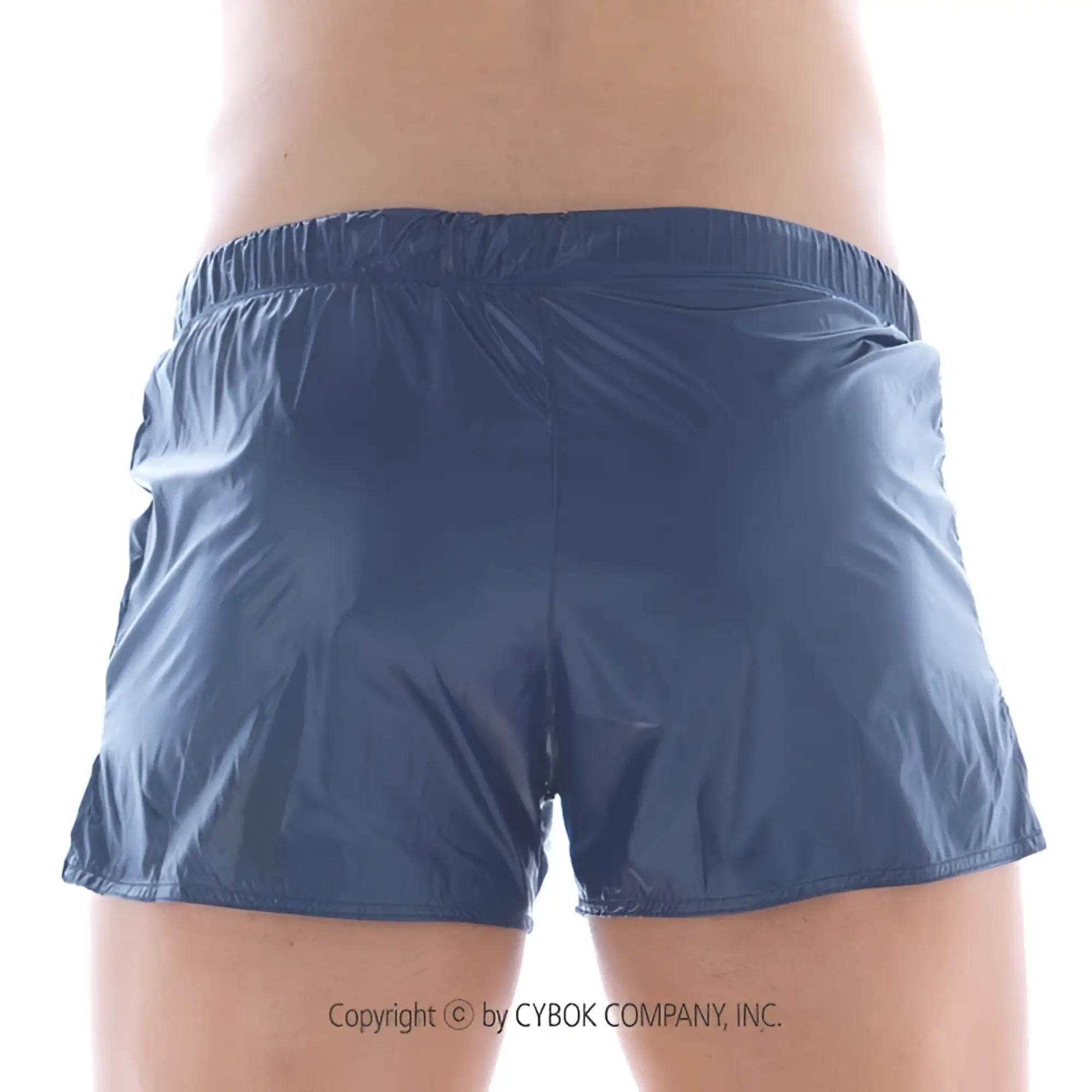 MetroMaleWear iron sports short navy lightweight dark blue nylon shorts with elastic waistband for active wear