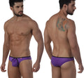MetroMaleWear lasso bikini purple athletic briefs with black trim designed for comfortable activewear use