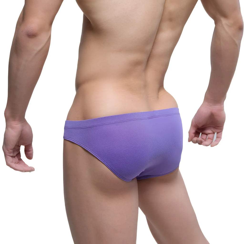 Purple textured swim trunks by metromalewear lavender bikini 5103-m19 featuring a comfortable fit and breathable fabric