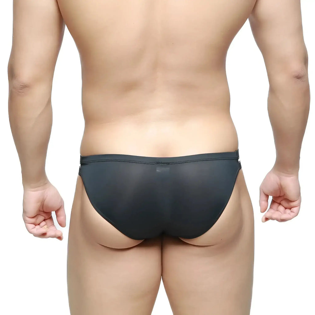 MetroMaleWear Brief 2.0 black mesh briefs with sleek form-fitting design for comfortable everyday wear