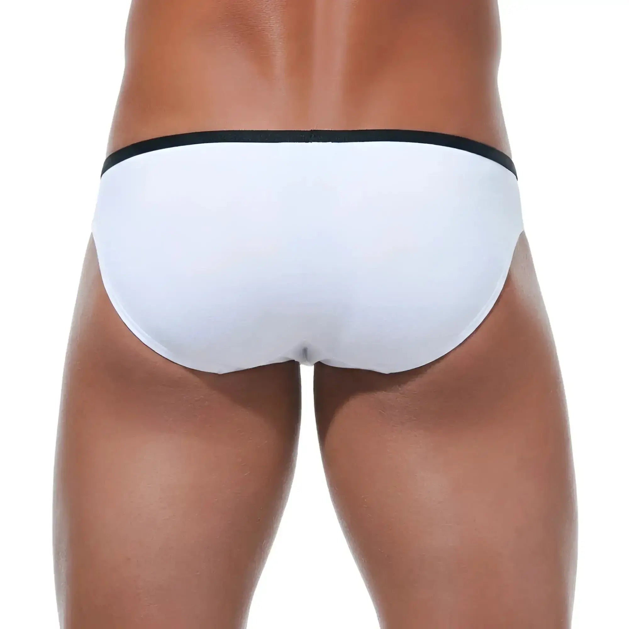 Metro male wear continente brief white 2226-00 featuring white briefs with a black waistband for comfortable fit