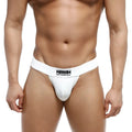 White men’s briefs metro male wear deseo bikini with black logo waistband in soft breathable fabric
