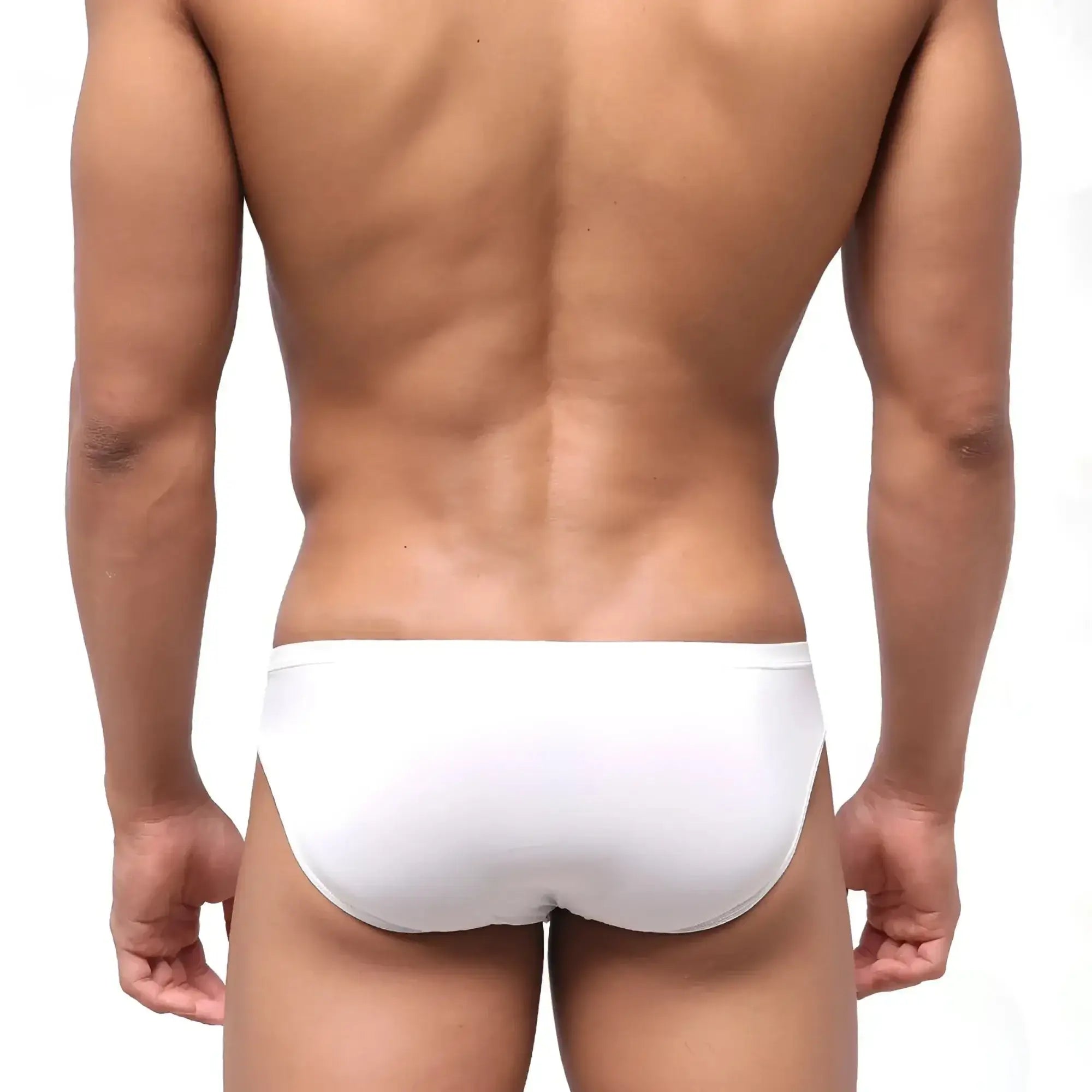 MetroMaleWear highcut hip brief white 5103-00 with a smooth form-fitting design in white cotton blend fabric