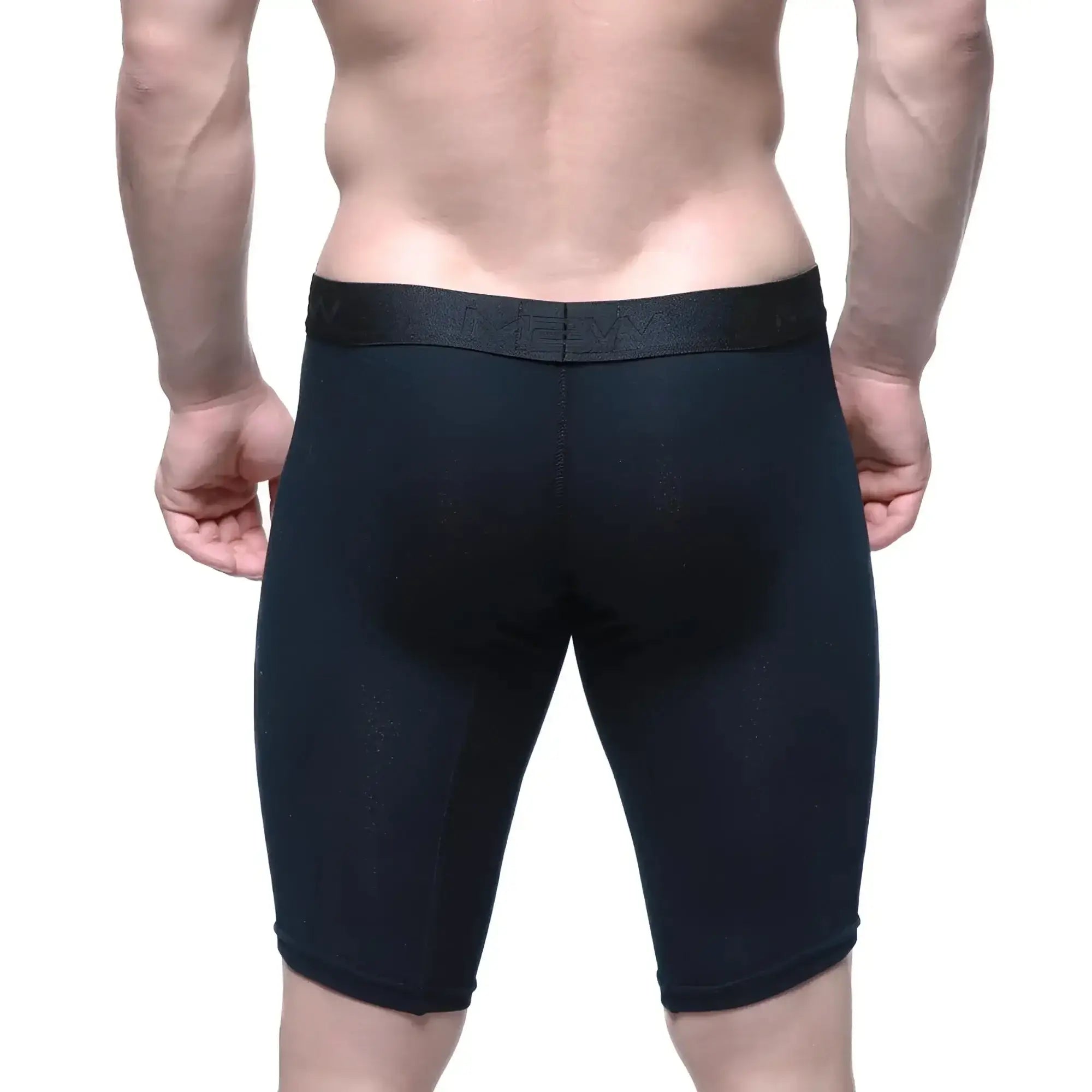 Black athletic briefs metro male wear intenso cycle short 15 inch with textured waistband and subtle branding