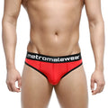 MetroMaleWear martini brief red 3103-12 red and black sleek form-fitting men’s underwear providing comfortable support
