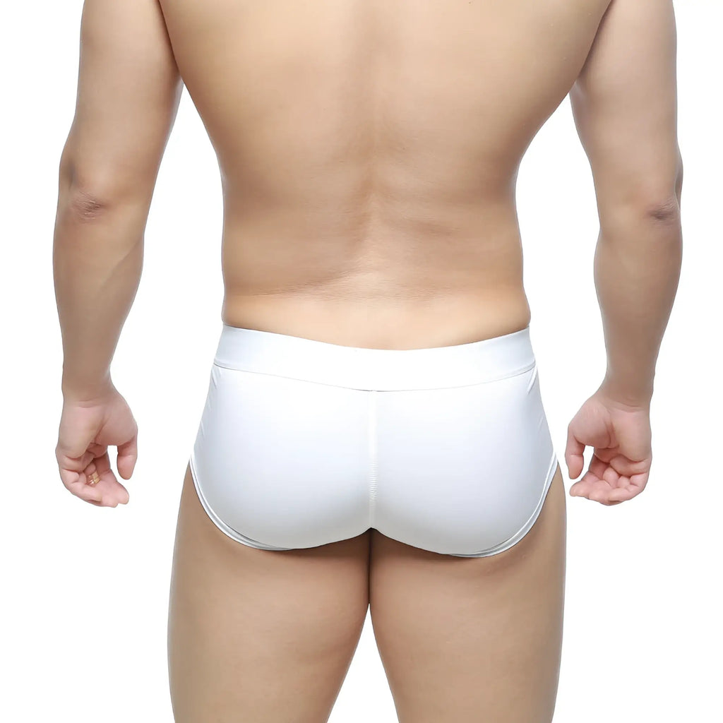 MetroMaleWear m2w max boxer white 3013-03 men’s briefs with smooth form fitting design and elastic waistband