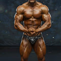A pair of black and gray camouflage pattern athletic briefs from metromalewear basic competition suit camo 4974-71