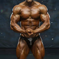 Black leather briefs with silver keyhole design from MetroMaleWear MetroMuscleWear competition suit black 4974-20