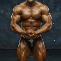 Black leather briefs with silver keyhole design from MetroMaleWear MetroMuscleWear competition suit black 4974-20