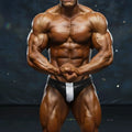 Black and white mesh briefs with a silver diamond pattern panel from metro malewear david competition suit 4974-02