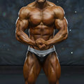 Shiny silver metallic briefs with sleek form-fitting design from MetroMaleWear MetroMuscleWear DIY Competition Suit