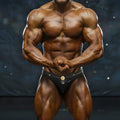 Black satin briefs with gold versace medusa emblem at waistband by metromalewear metromusclewear emblem competition suit