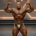Black and gold patterned competition briefs from Metromalewear Metromusclewear Henry competition suit 4974-09