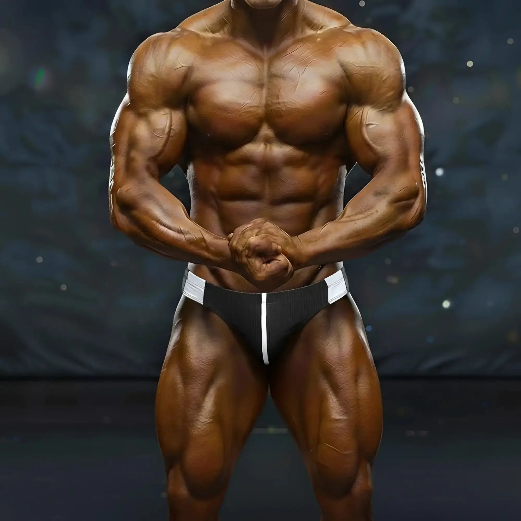 Black and white minimalist athletic briefs from MetroMaleWear MetroMuscleWear William Competition Suit 4974-06