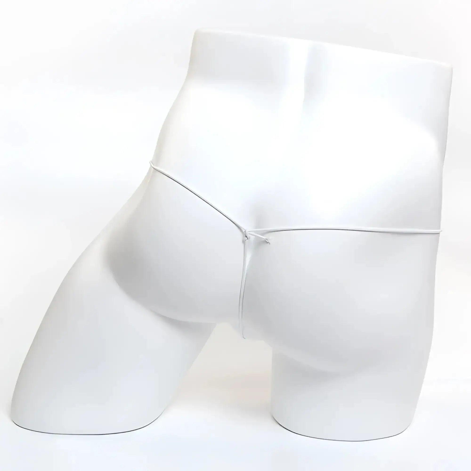 White men’s briefs with thin silver-toned elastic waistband microfiber mesh fabric metroMalewear microfiberg red 2015-49