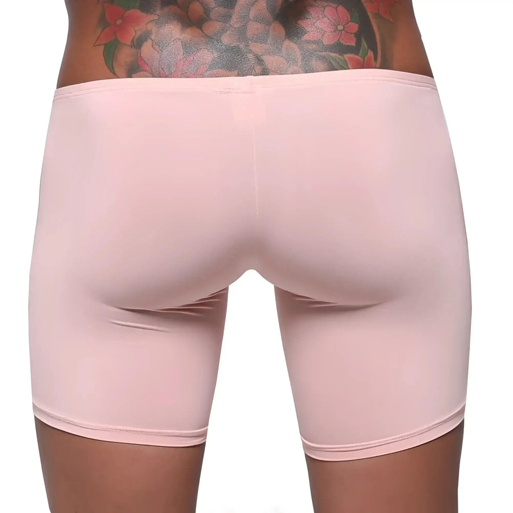 MetroMaleWear minimo long boxer dusty pink form-fitting shorts made of smooth stretchy fabric for comfortable wear