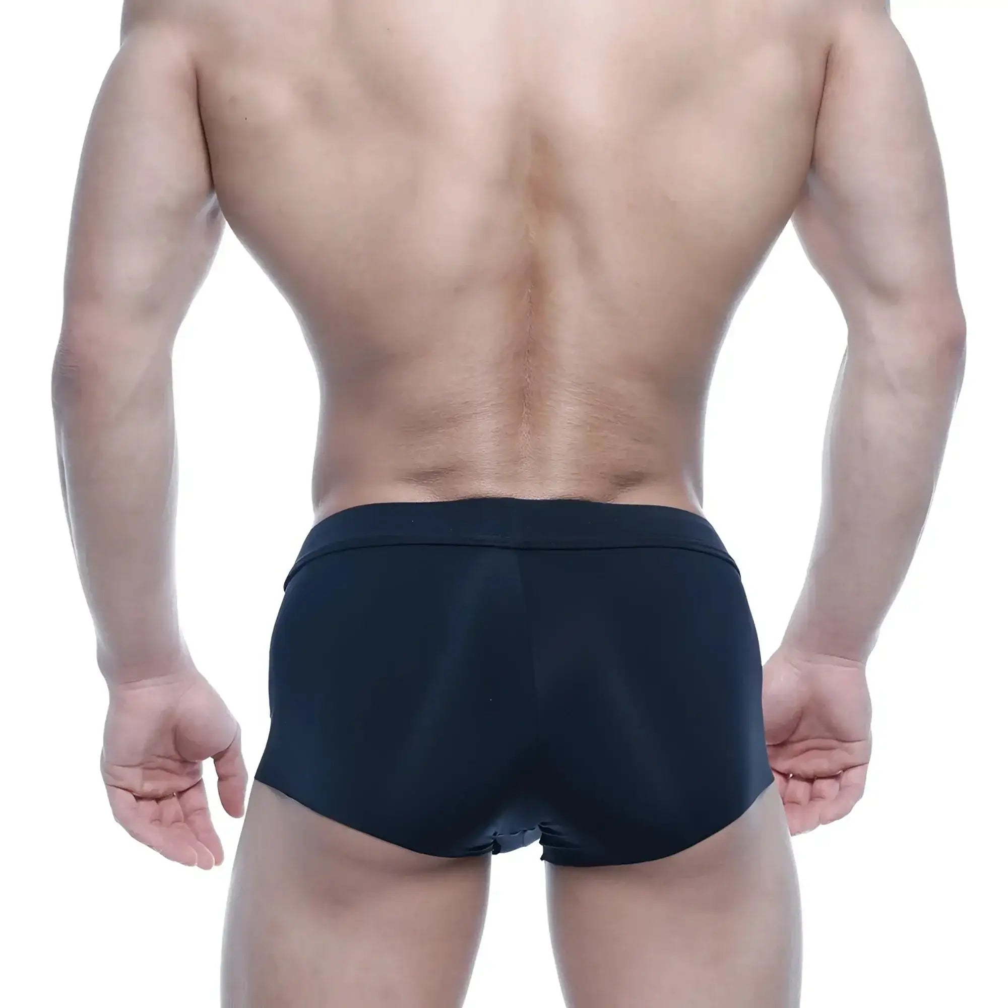 MetroMaleWear Naked Trunk black athletic briefs with smooth form-fitting fabric and snug waistband for active wear