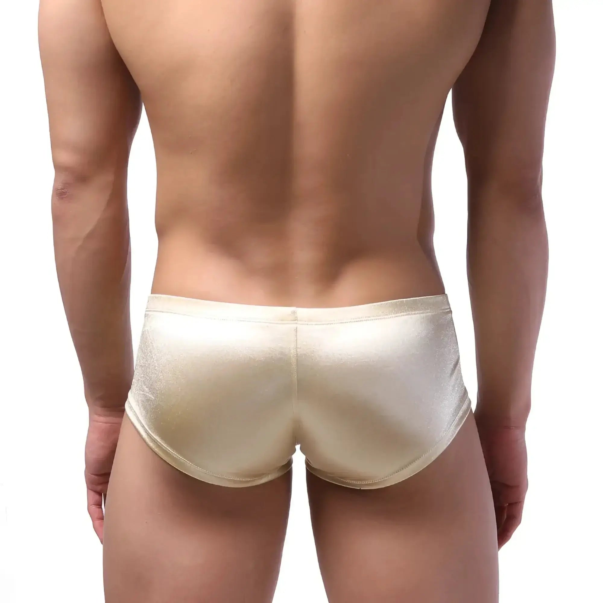 MetroMaleWear Oscar boxer metallic gold briefs shiny gold metallic fabric comfortable fit