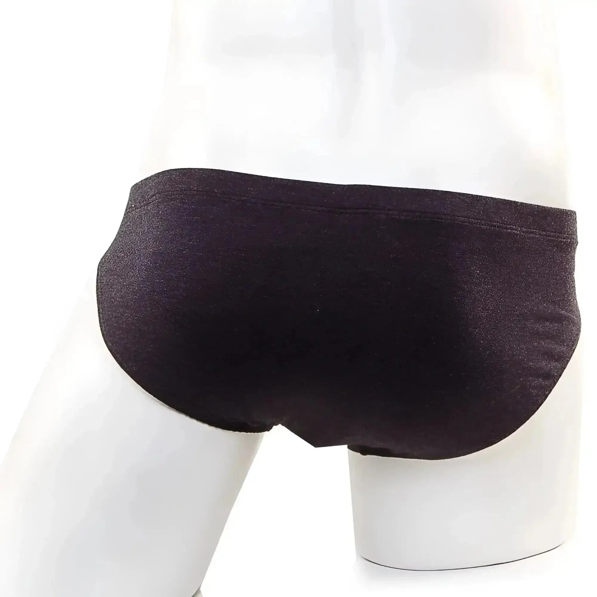Dark heathered gray metro male wear oslo hip briefs with smooth stretchy fabric and clean stitching