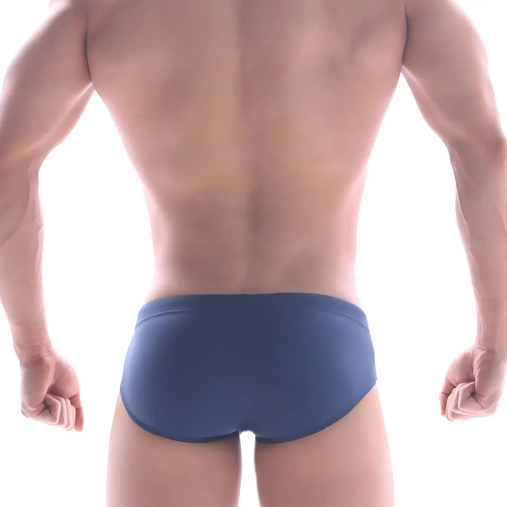 Blue metroMalewear panel swim brief 4935-28 made of quick-dry fabric ideal for swimming and beachwear